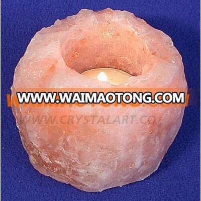 ROSE QUARTZ CANDLE HOLDER