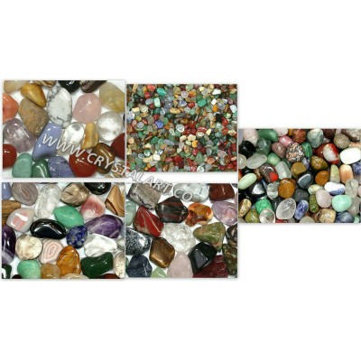 Mix Gemstone Tumbled Pebbles Stone