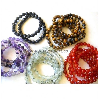 Mix Faceted Beads Bracelets