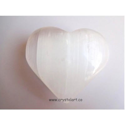 Selenite Big Size Gemstone Heart Stone