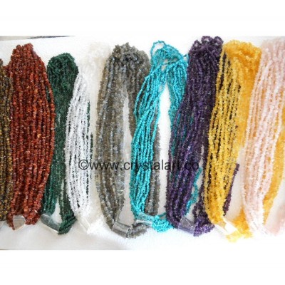 Mix Gemstone Chips 36 Inches Strings